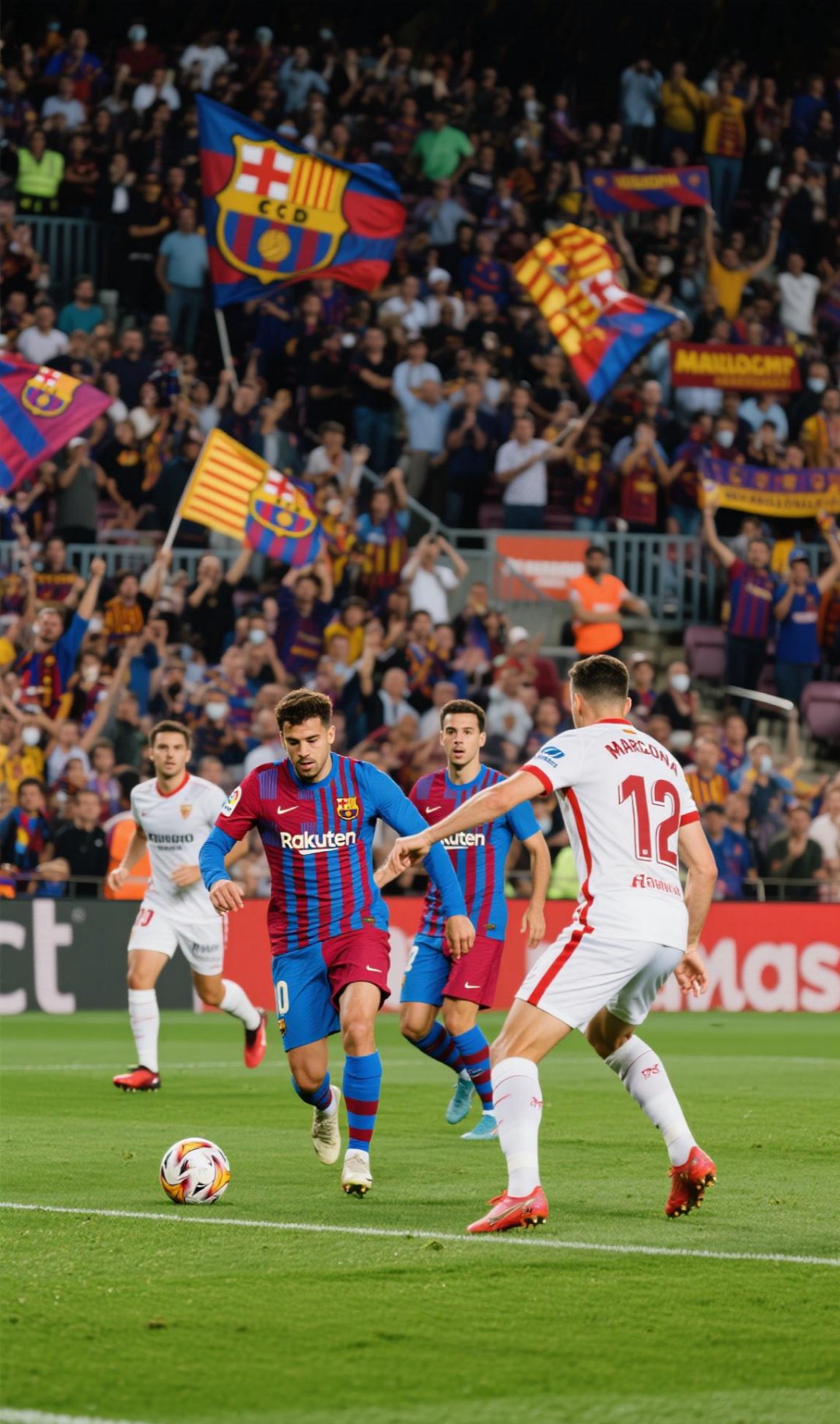 巴塞罗那队一路领先风采